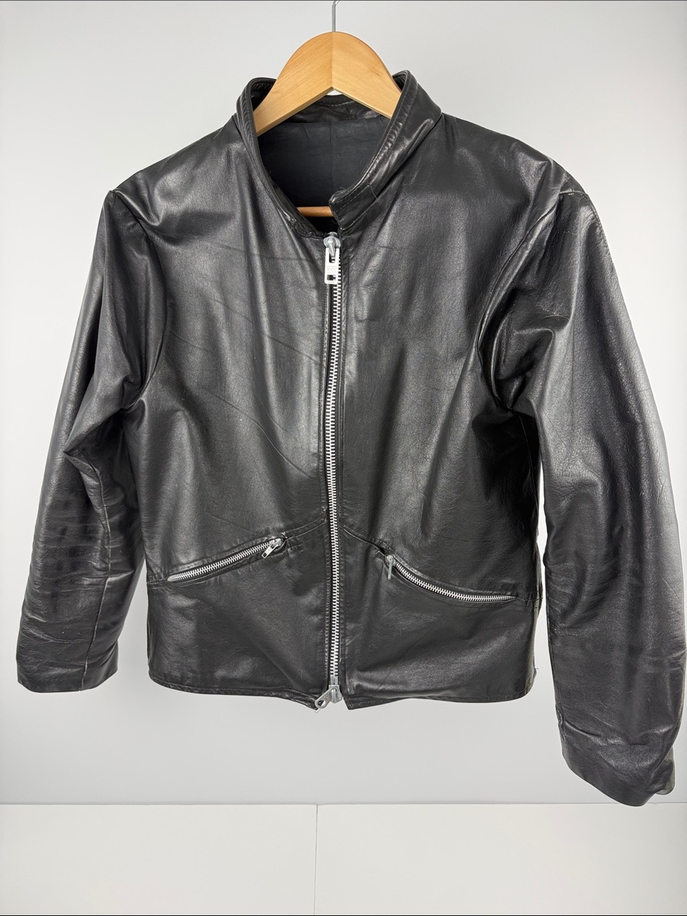 Classic Black Leather Jacket - Men